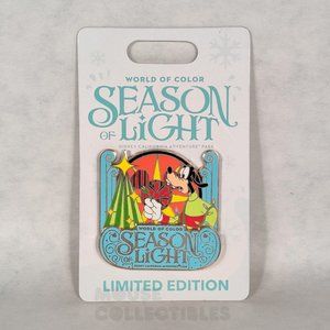 Disney Parks Goofy Pin World of Color Season of Light Holidays Christmas DCA